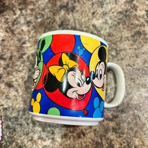 Disney Colorful Mickey and Minnie Mouse Mug